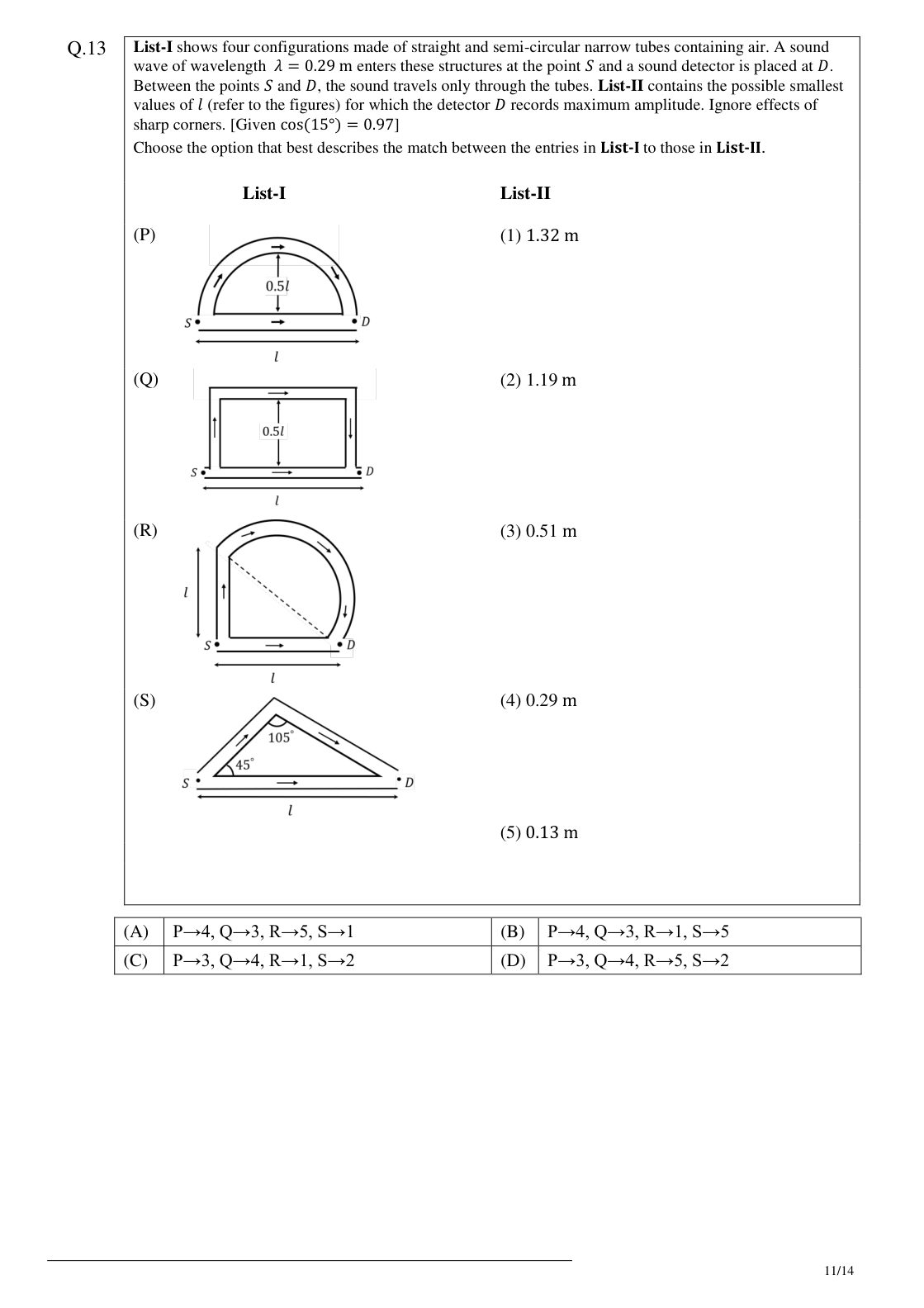 JEE Advanced 2026 Paper 1 Physics question 13, page 2